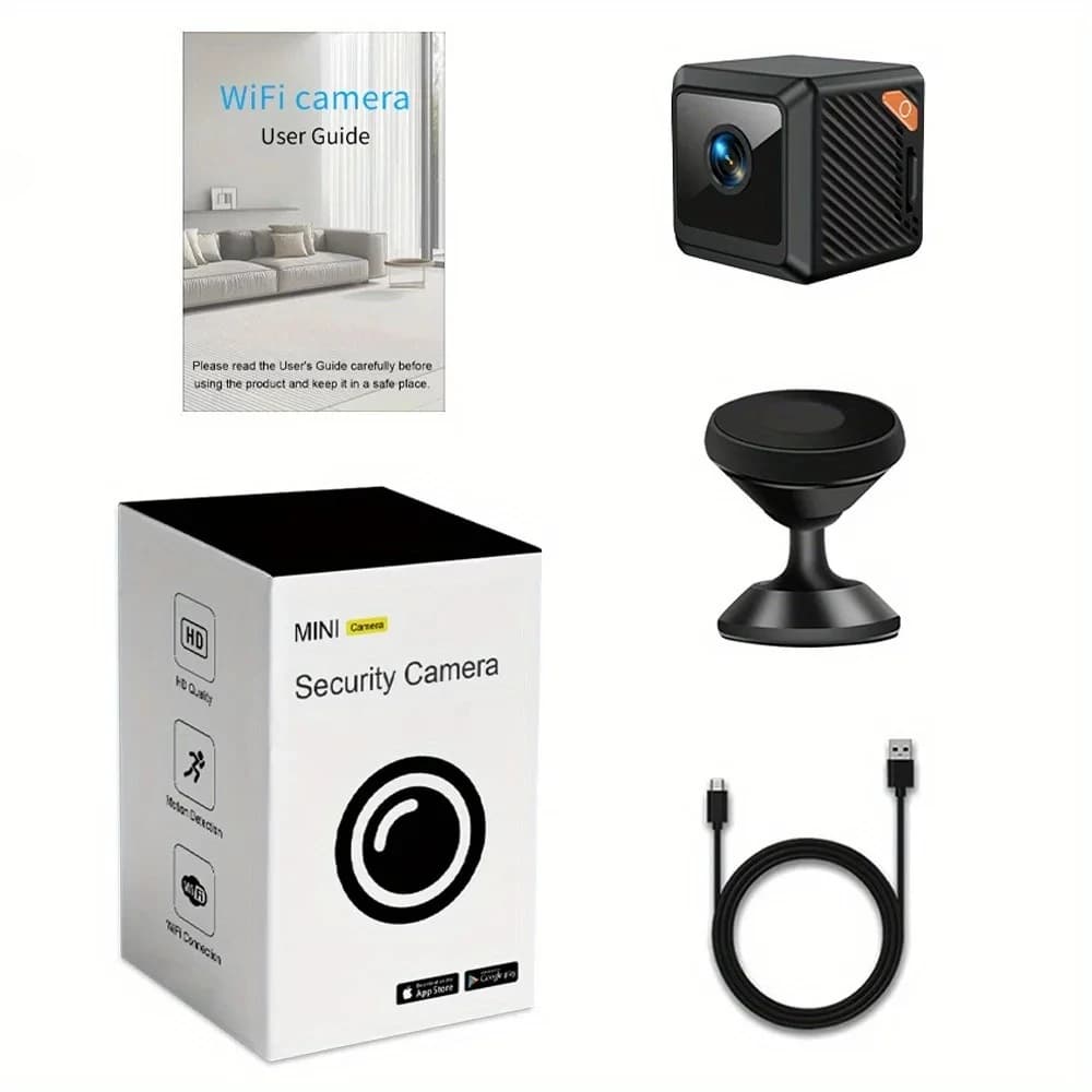 W02 1080P mini protection de sécurité maison vision nocturne surveillance camping en plein air WIFI 