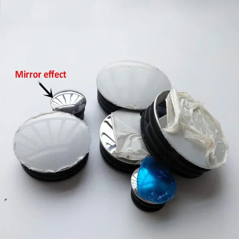 Bouchon d'extrémité de Tube rond en acier inoxydable, couvercle de tuyau de pied de meuble avec miro