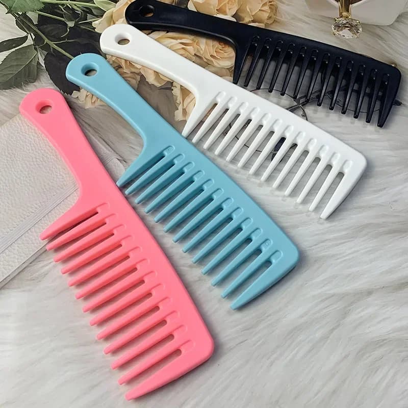 Peigne de coiffure résistant à la chaleur pour femmes, crochet humide, brosse à cheveux bouclés, out