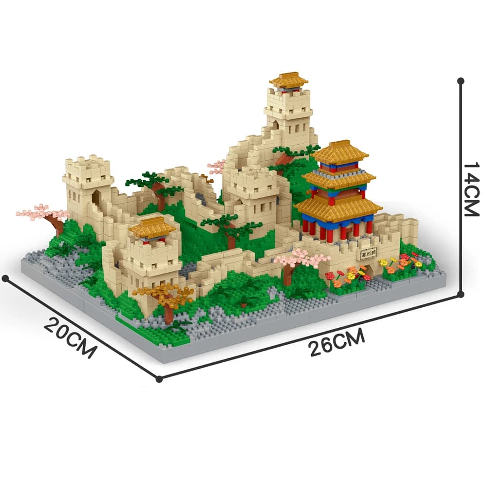 KNEW BUILT-décennie s de construction de la grande muraille pour adultes, jouets modèles 3D, décorat