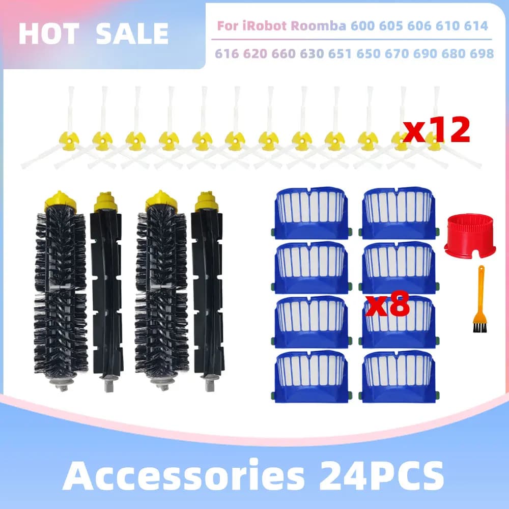 Compatible avec iRobot Roomba Série 600 605 614 620 660 630 631 650 651 655 660 671 680 691 692 694 