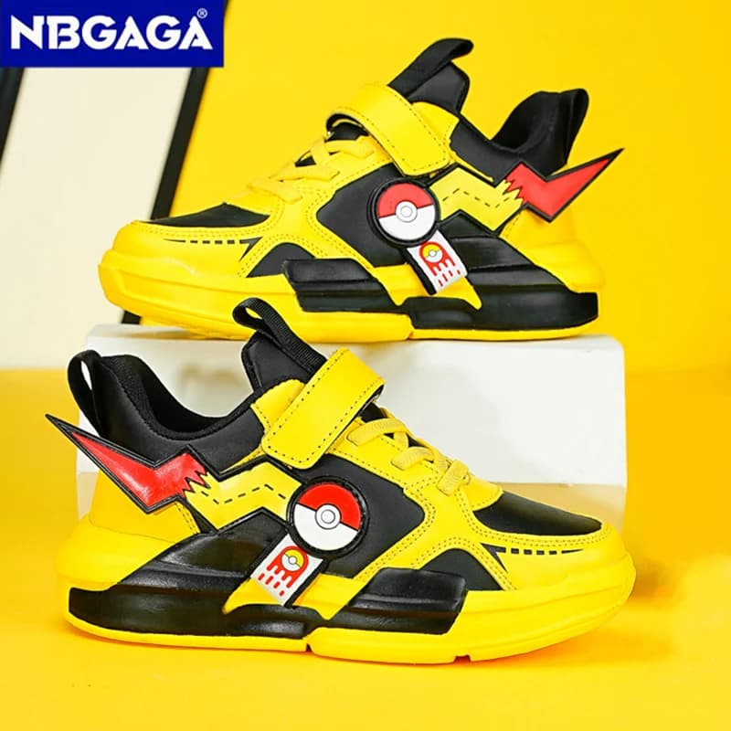 Baskets de sport en cuir PU pour enfants, chaussures de course classiques pour garçons, chaussures d
