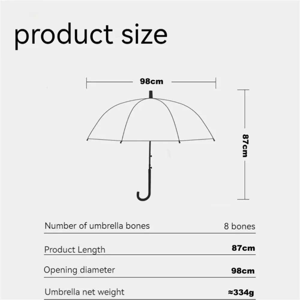 Parapluie méduse à long manche, automatique, transparent, nickel é, unique, parasol de plage, plasti