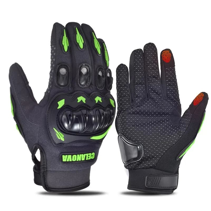 Gants de moto plein doigt hommes écran tactile hors route gants de moto gants de vélo de montagne