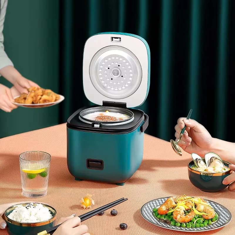 Mini cuiseur à riz automatique cuisine domestique machine de cuisson électrique 1-2 personnes chauff