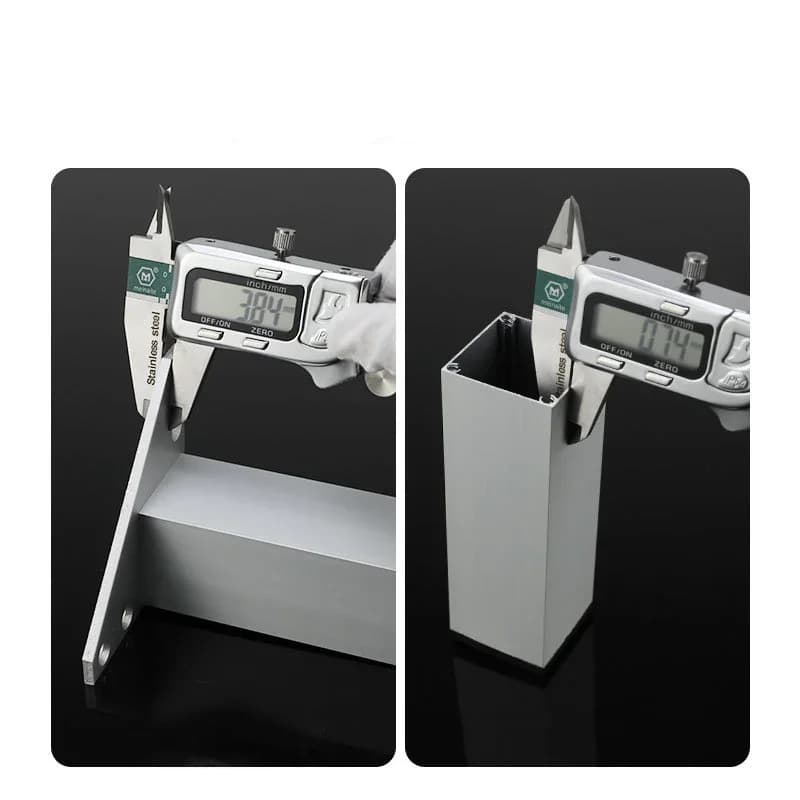 Pieds de Meuble Carrés en Métal pour Table Basse, Optique en Alliage d'Aluminium pour Meuble TV, Can