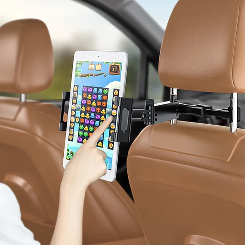 SEAMETAL télescopique voiture oreiller arrière support pour téléphone tablette rotatif siège de voit