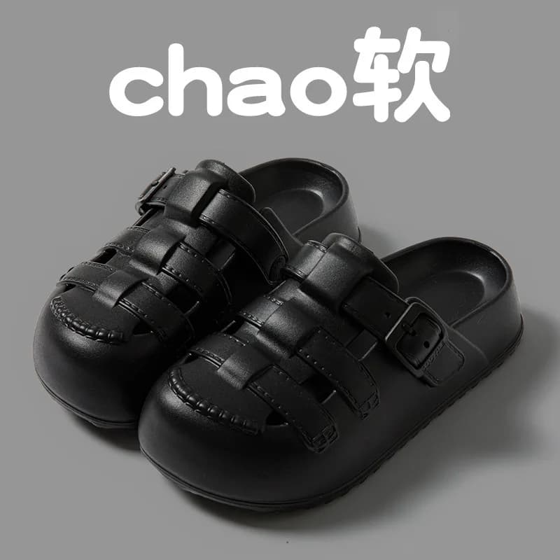 2025 nouvelles femmes maison plate-forme pantoufles loisirs chaussures d'été doux EVA découpé femme 