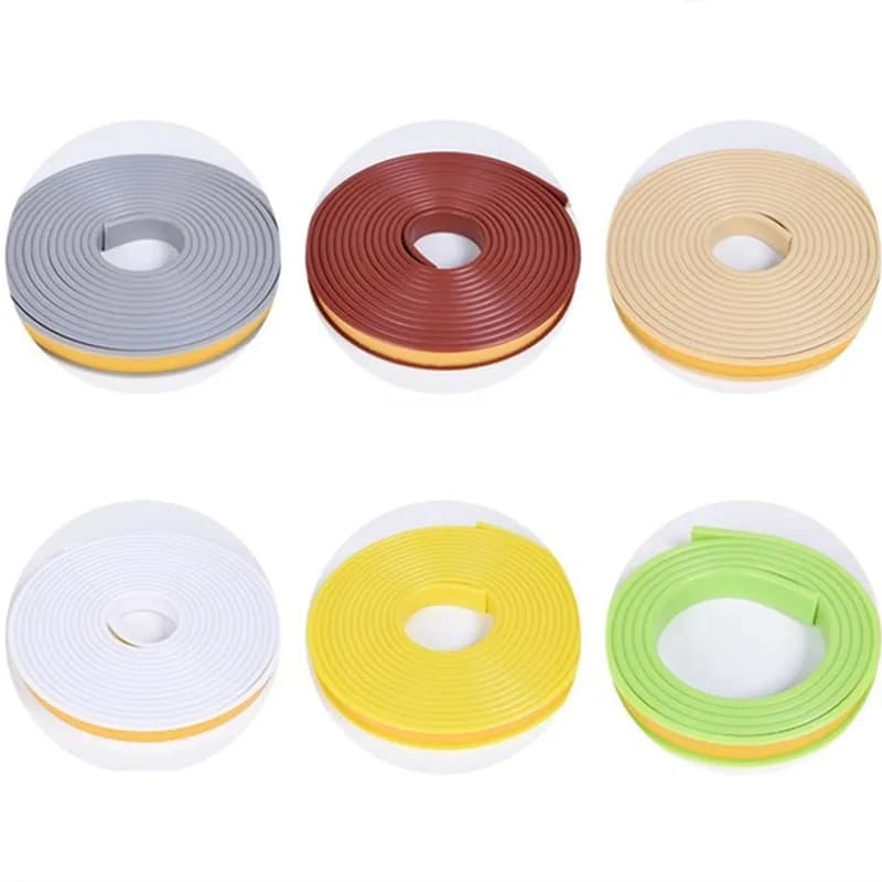 Bande adhésive de 2M 5-36mm en PVC U, feuilles de placage pour meubles, protection de bord de table,