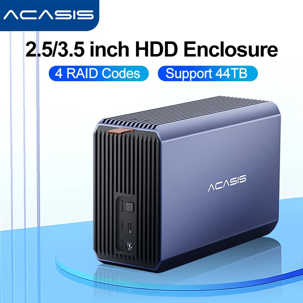 Acasis-Station d'accueil pour disque dur SATA vers USB, 2.5/3.5 pouces, avec quatre RAID