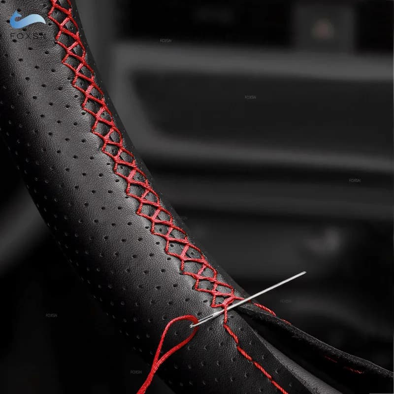 Juste de Volant Tressée en Cuir Microcarence Perforé, pour BMW Série 5 6 7 F10 F07 F06 F12 F13 F01 F