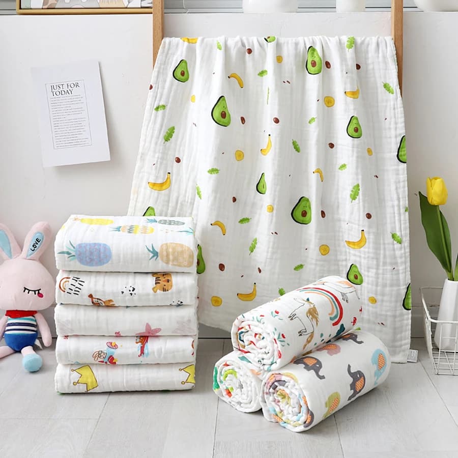 Serviette de bain pour bébé, peignoir pour nouveau-né, couverture d'emmaillotage en coton pour garço
