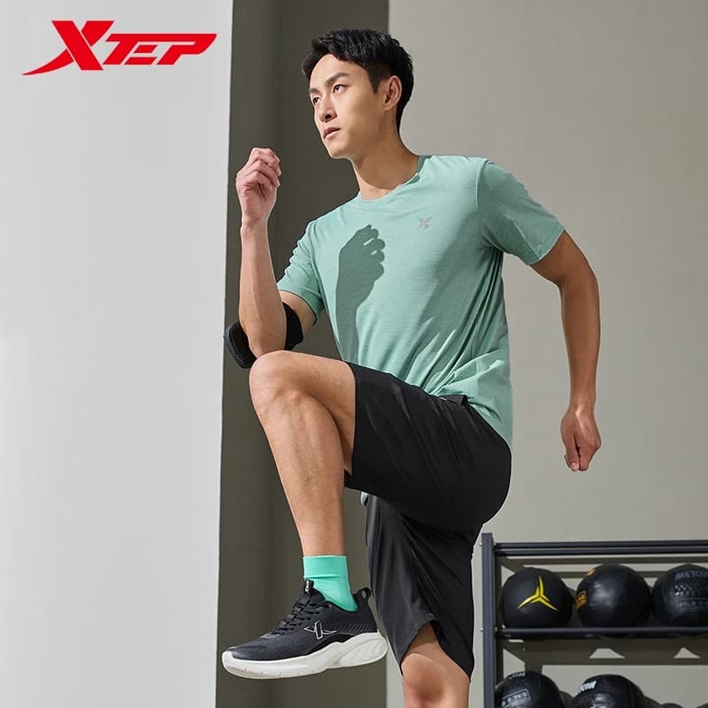 Xtep – combinaison de sport à manches courtes pour hommes, combinaison d'été absorbant la sueur, séc