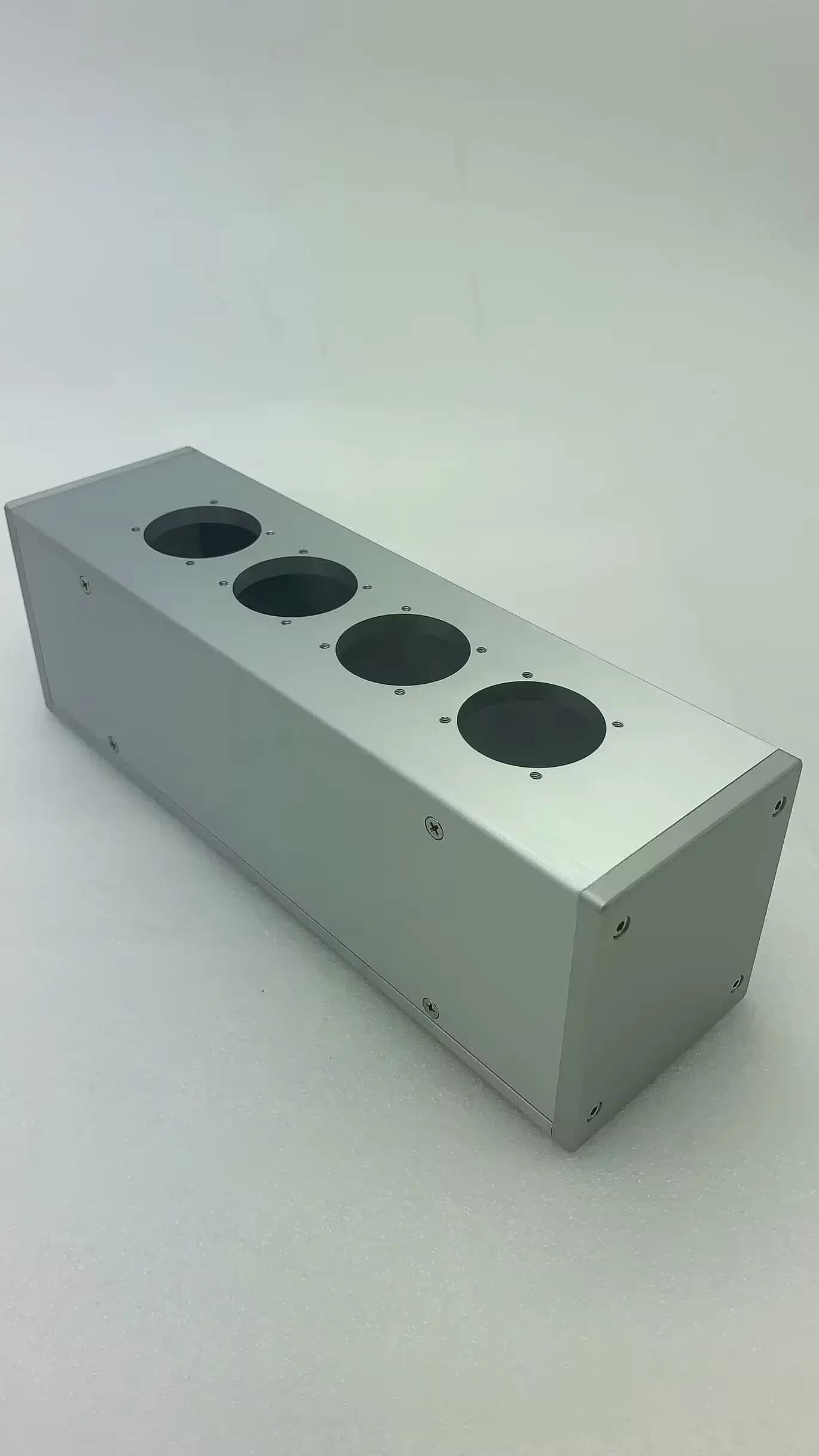 Filtre de puissance de prise EU en aluminium HIFI, boîtier d'amplificateur, bricolage, 2 bits, 4 bit