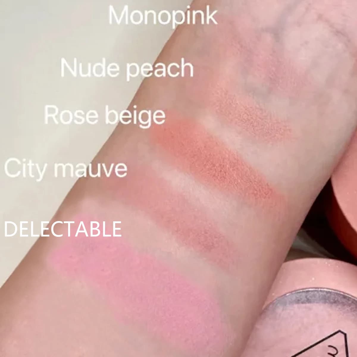Fard à joues pour le visage, recette d'humeur 3CE, poudre soyeuse, mélangeable, paiement des couleur