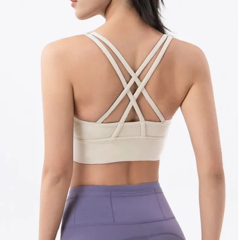 Soutien-gorge en nylon respirant pour femme, haut sexy, soutiens-gorge de yoga, sous-vêtements de sp