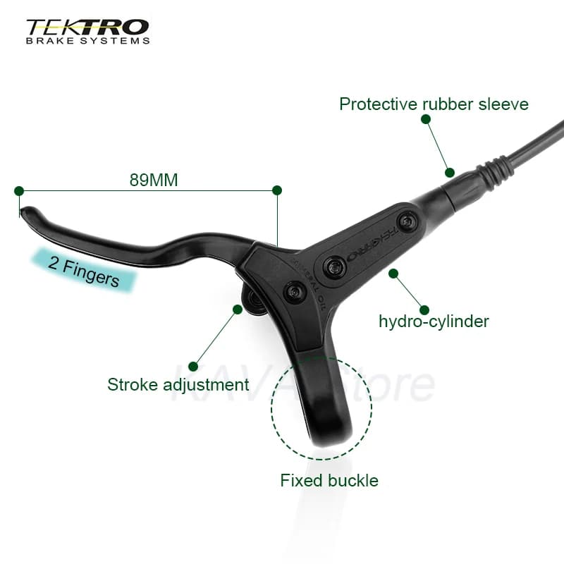 TEKTRO HD-M275 VTT jeu de freins à disque hydrauliques freins avant/arrière 800mm/1500mm pression d'