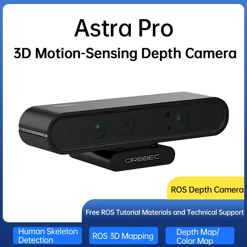 Caméra de profondeur 3D ORBBEC ASTRA Pro, portée de 0,6 à 8 m, pour le développement de drones robot