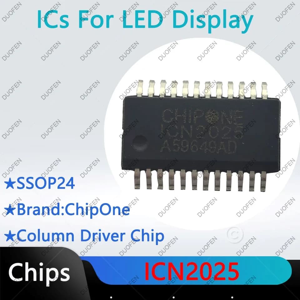 ICND1065AP,ICN2025,ICN2026DF,ICN2027,ICN2028BP,ICN2037BP,puces de pilote de colonne pour affichage L