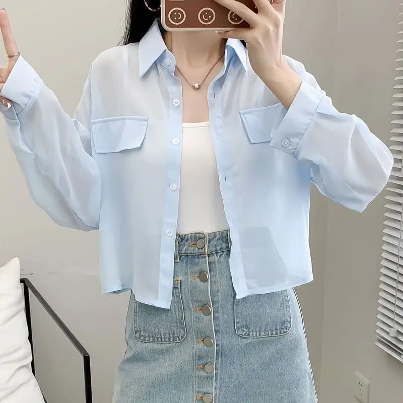 Vestes fines en mousseline de soie résistantes au soleil pour femmes, vêtements d'extérieur assortis
