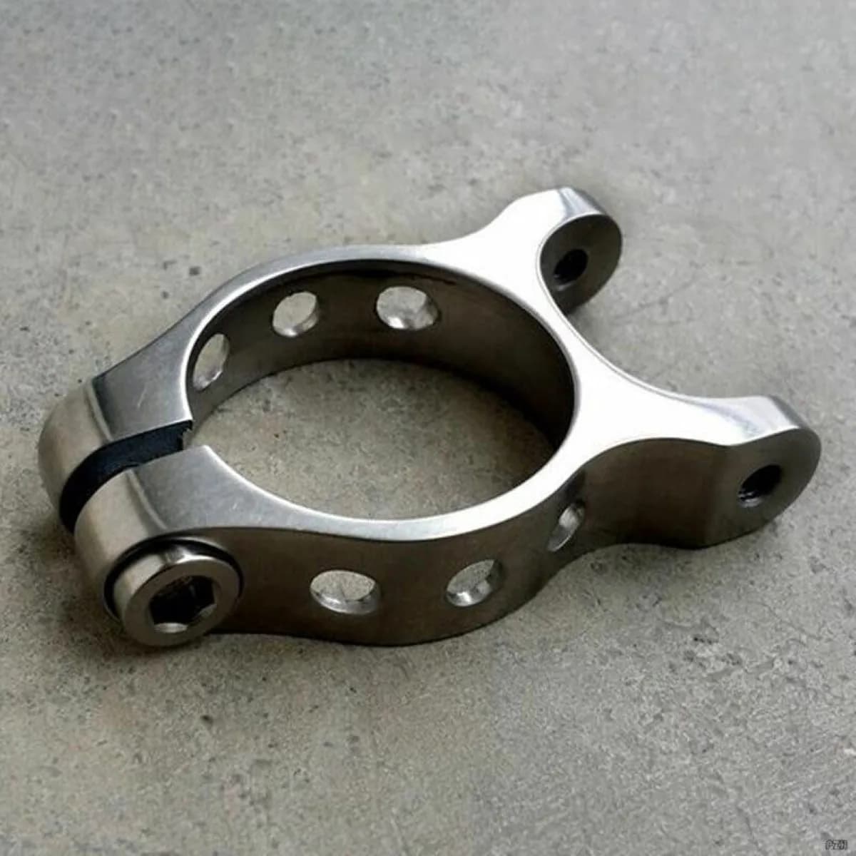 Collier de fixation double tête en alliage de titane 31,8/34,9 mm pour tube de selle de VTT/vélo de 