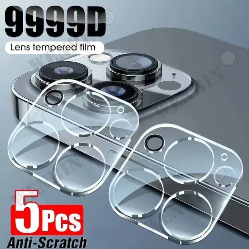 Verre de protection d'objectif d'appareil photo pour iPhone 17 16 15 14 Pro Max 13 12 11 Pro Max Plu