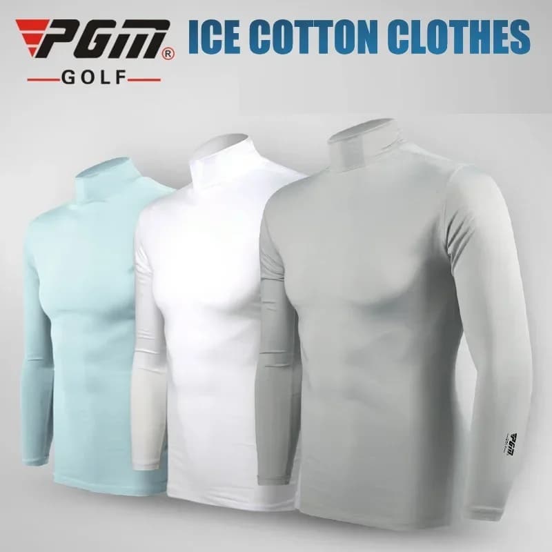 PGM – chemise de Golf pour hommes, sous-vêtements à manches longues, T-shirts en soie glacée rafraîc