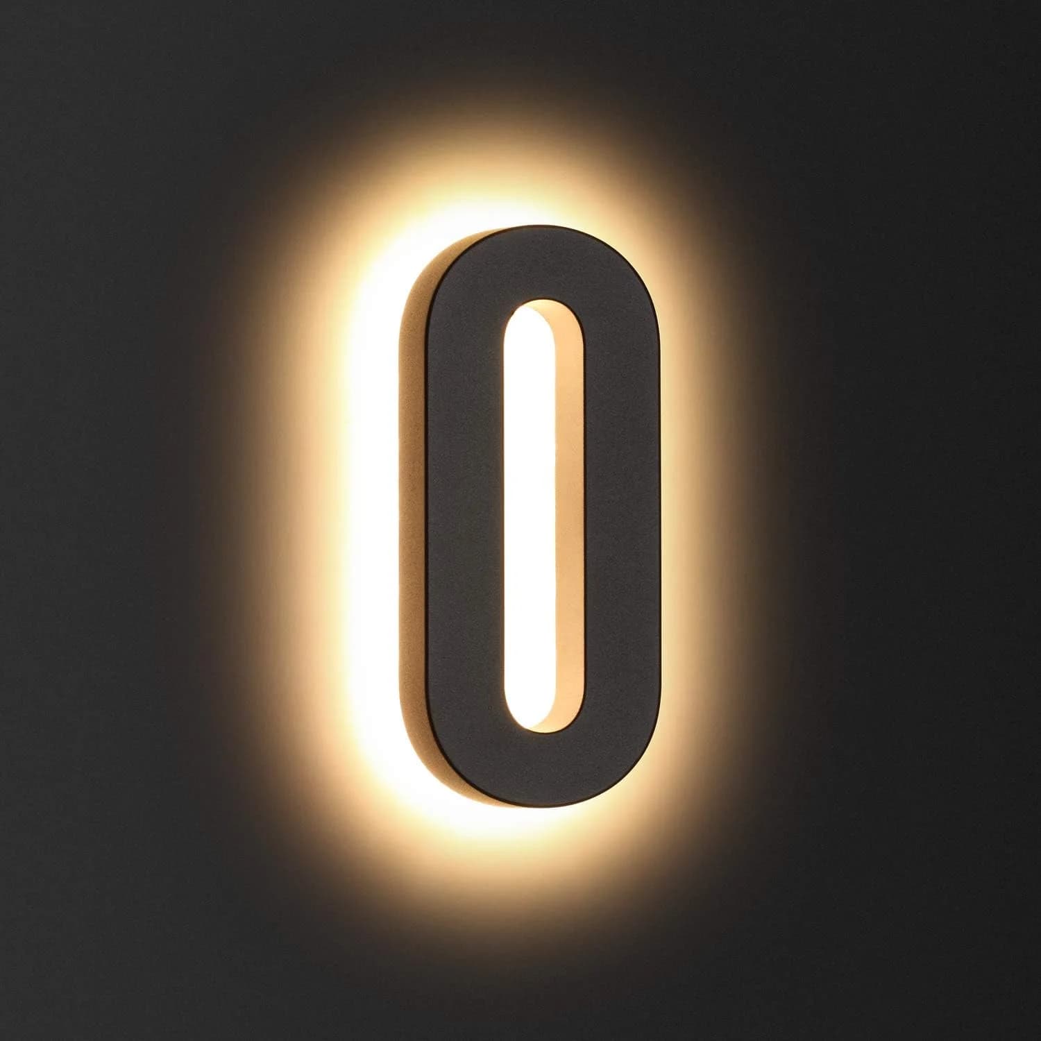 Numéros de maison LED rétroéclairés pour l'extérieur, acier inoxydable flottant, numéro d'adresse de