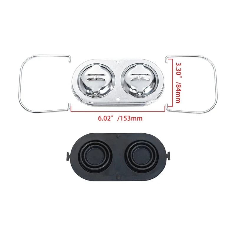 Moteur de voiture en acier chromé pour Chevrolet Corvette, couvercle à intervalles principaux, capuc