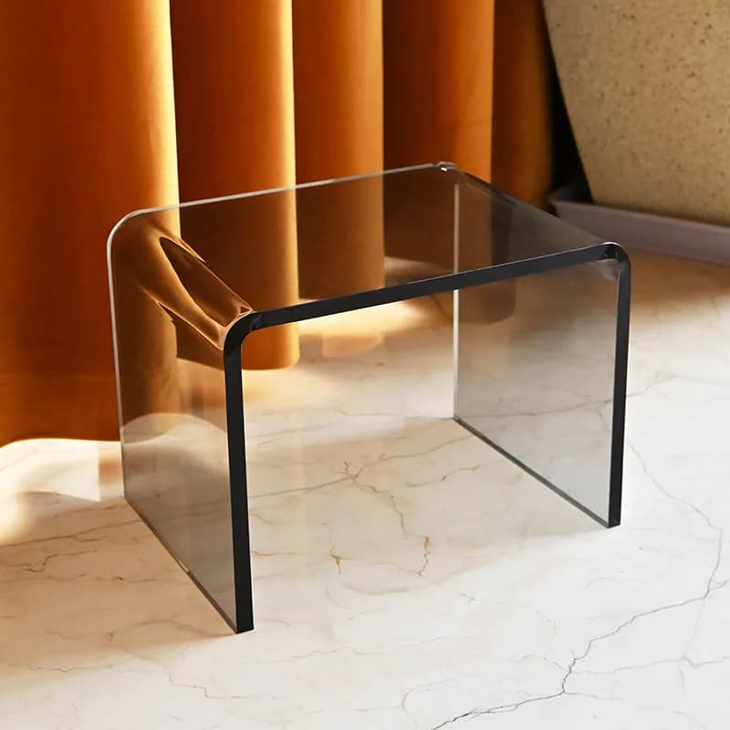INS acrylique Mini tabouret maison salon canapé Table d'appoint balcon Table basse porte chaussure t
