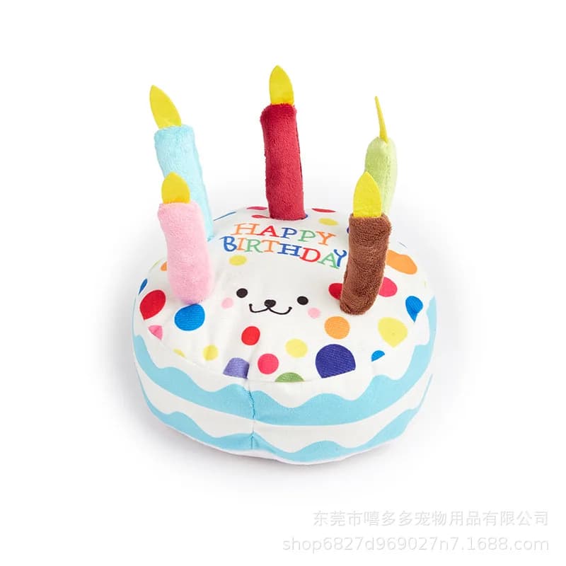 Gâteau d'anniversaire pour chien de compagnie, jouets d'intérêt, résistant aux morsures, molaire pou