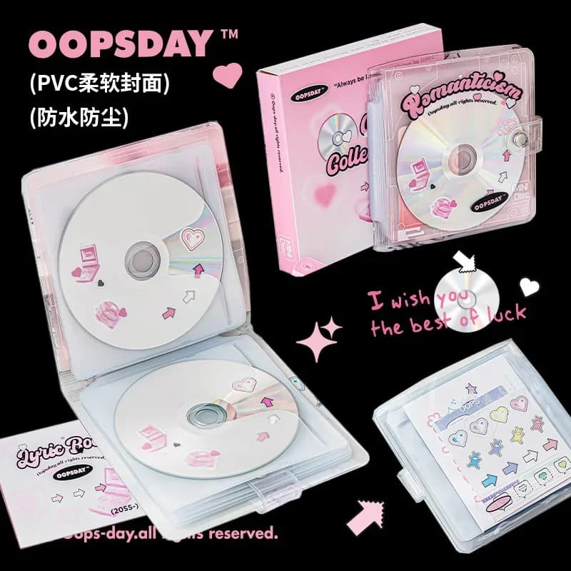 Étui rigide pour CD de 20 capacités, organisateur de classeur d'album Kpop Idol, classeur de DVD de 