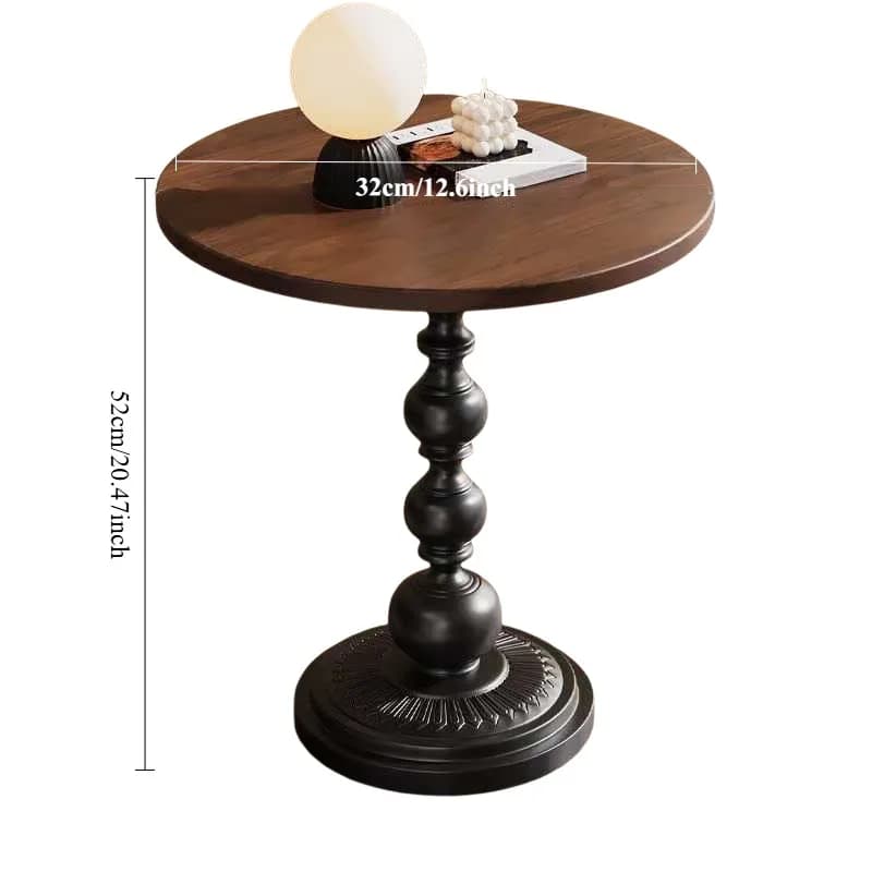 1 petite table d'appoint créative de style rétro pour le salon, table basse, petite table basse rond