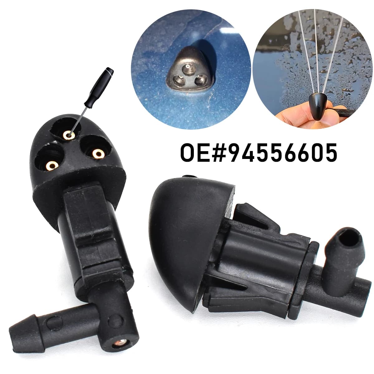 Buse de lavage d'essuie-glace avant, tuyau de Jet de pulvérisation pour Chevrolet Cruze MK1 2008 – 2
