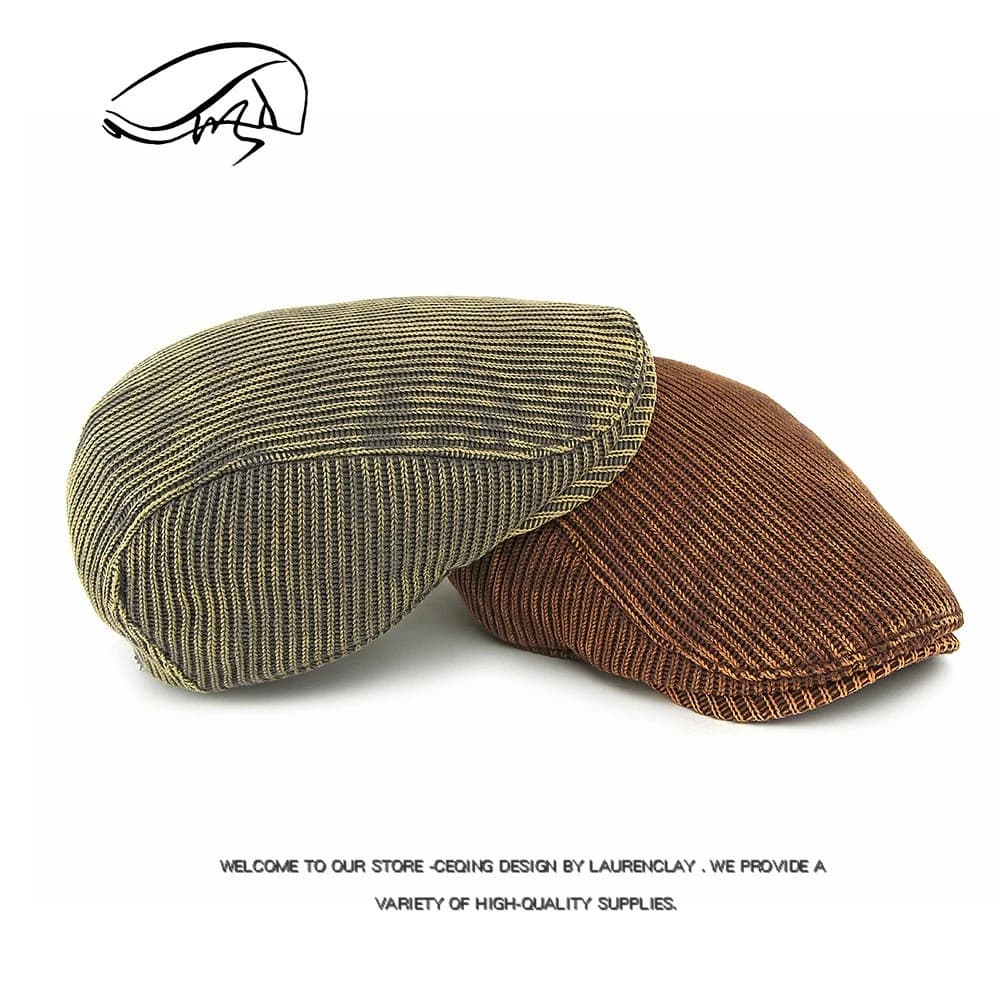 Béret de journal pour hommes et femmes, 1 pièce, casquette en velours côtelé français, classique, vi