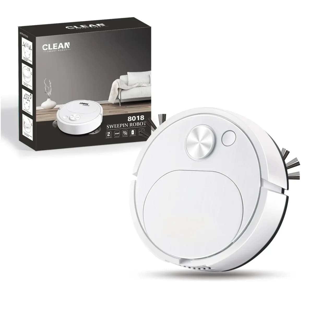Nouveau Robot de balayage USB aspirateur vadrouille 3 en 1 intelligent sans fil 1500Pa traînant nett