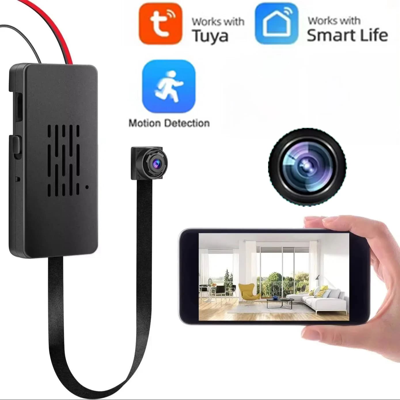 Caméra WiFi Tuya, enregistreur vidéo FHD, sécurité domestique en temps réel, module sans fil DIY, pr