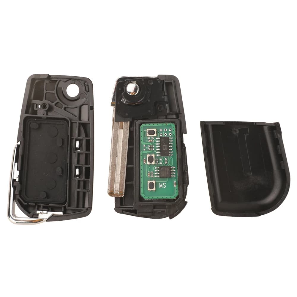 Clé à distance rabattable jingyuqin 89070-0KB40 BA2TA 2BTN 433MHz avec puce H-8A pour Toyota Hilux Y