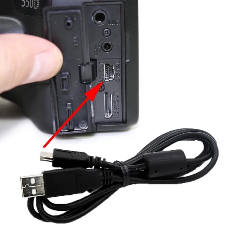 Câble USB pour appareil photo SLR, transfert de données, compatible avec IL 5D 7D 10D 20esse 450D 50