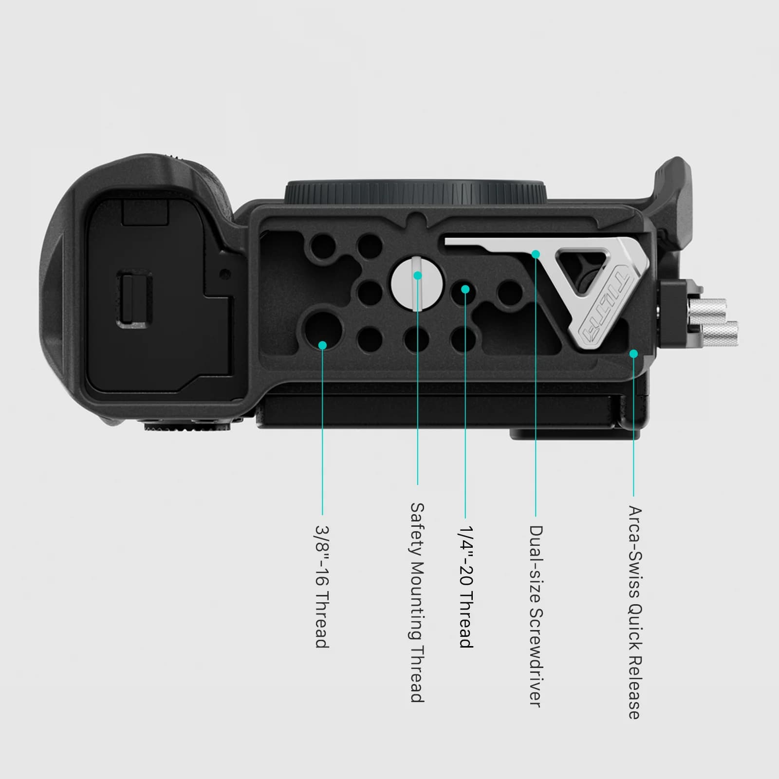 Cage pour appareil photo TILTA a7C pour Sony a7C II / a7C R, pour Sony A7 C 2 R TA-T60-HCC-TG, demi-