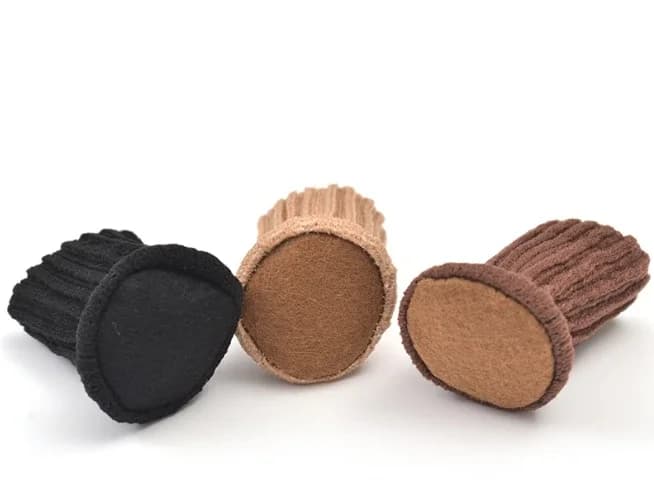 Chaussettes élastiques hautes pour pieds de chaise, protecteurs de sol avec coussinets coordonnants,