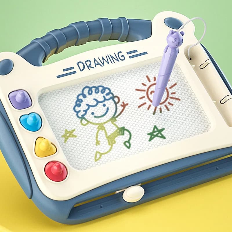 Planche à dessin de dessin animé pour enfants, Puzzle pour bébé, planche d'écriture magnétique, joue
