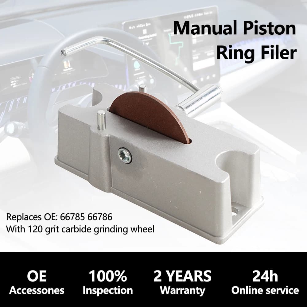 Reliure manuelle de segments de Piston en aluminium 66785, Kit de grains 120, meuleuse d'outils pour