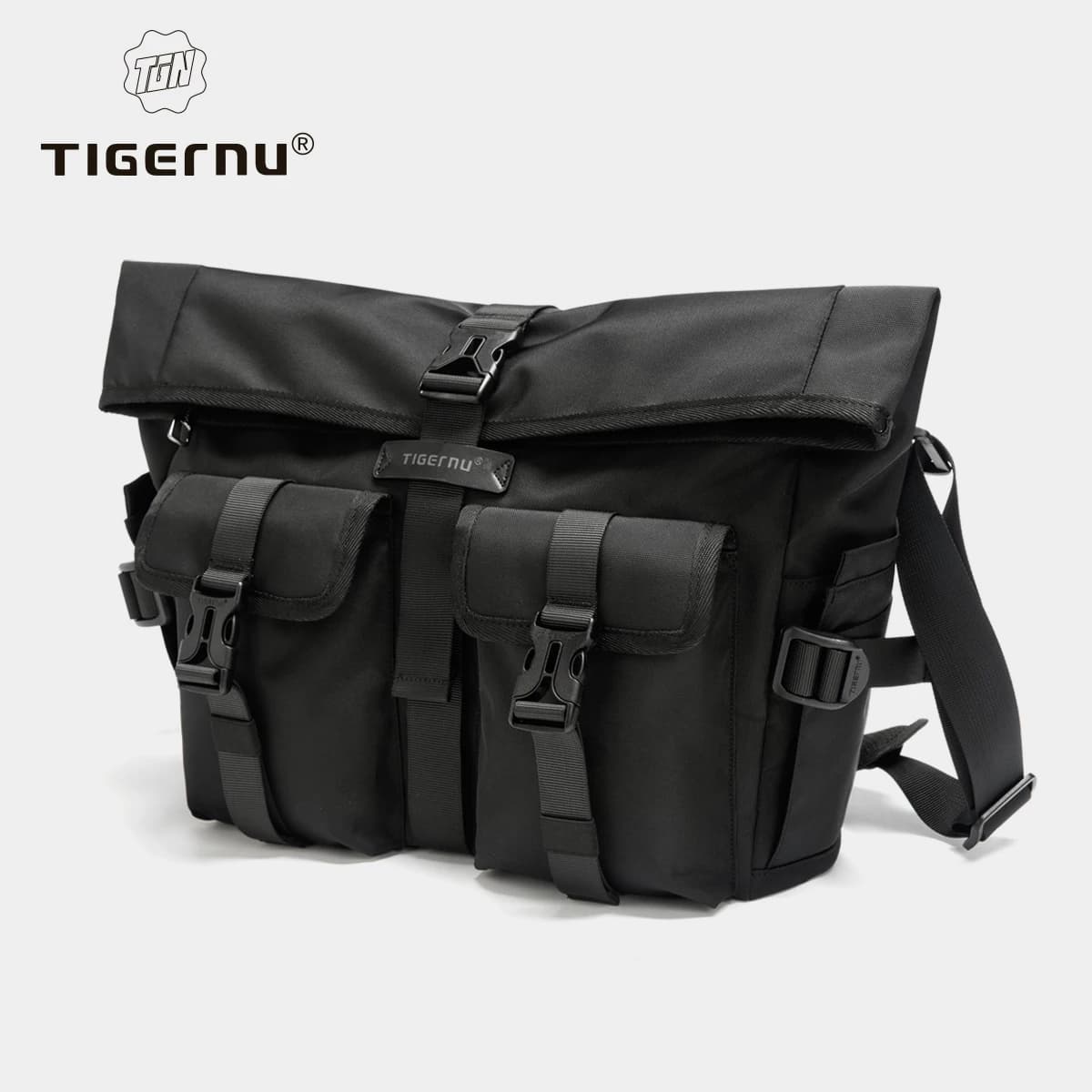 Tigernu mode sacs à bandoulière pour hommes sacs à bandoulière mâle sacs extensibles 13.3 pouces poc