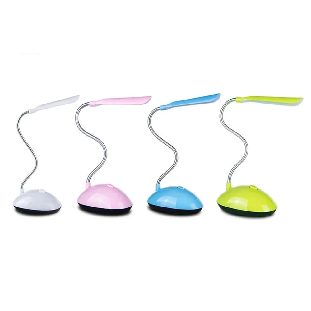 Lampe de lecture de Table Flexible à lumière LED Portable, alimentée par batterie, Protection des ye