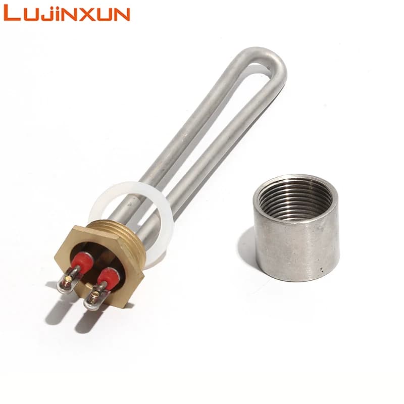 Lujinxun Chauffage DN25/32 mm, élément chauffant électrique 1,0" pour chauffe-chaudière/distributeur