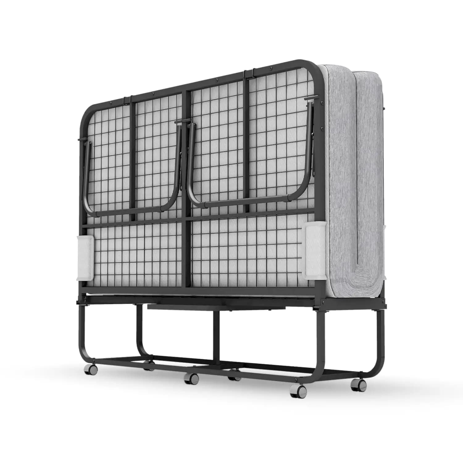 Lit pliant grand format avec matelas - Lit pliant extra large 75''x54'' pour invités, gain de place,
