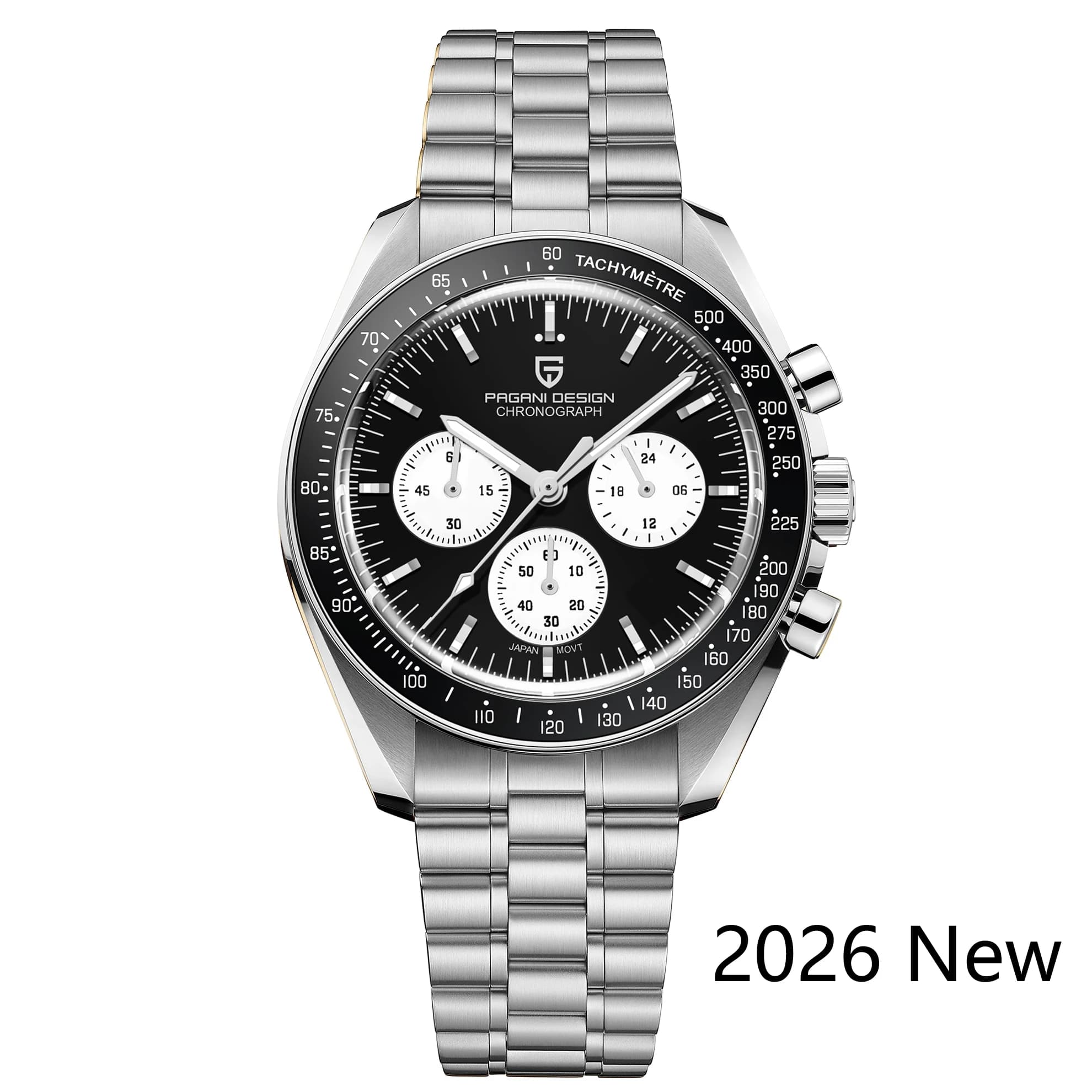 PAGANI DESIGN 2026 Nouvelles Montres pour Hommes Panda Moon Watch Montre à Quartz de Luxe pour Homme
