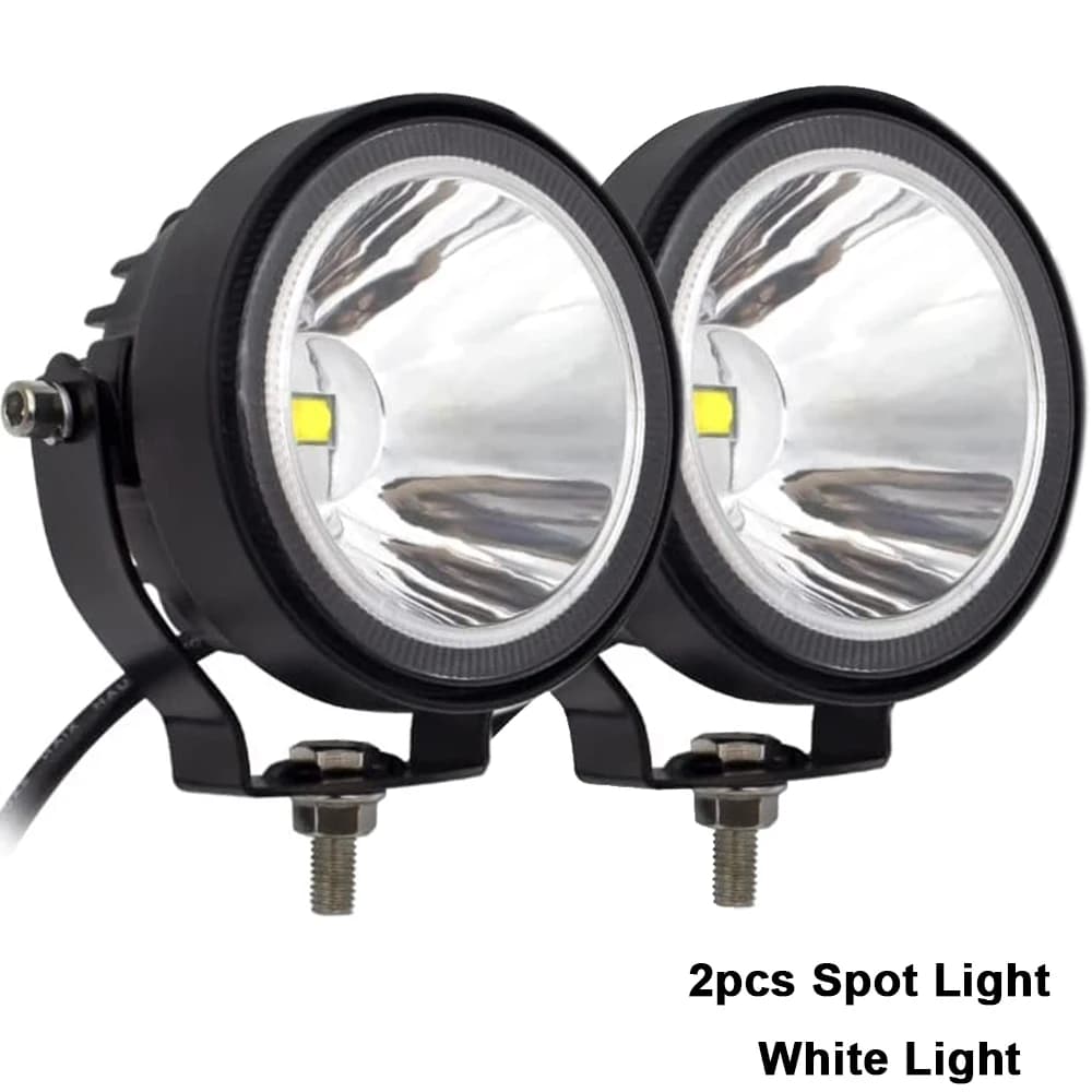 NLpearl 2 pièces 12V 24V Led lampe de travail tout-terrain 4 pouces projecteurs ronds antibrouillard