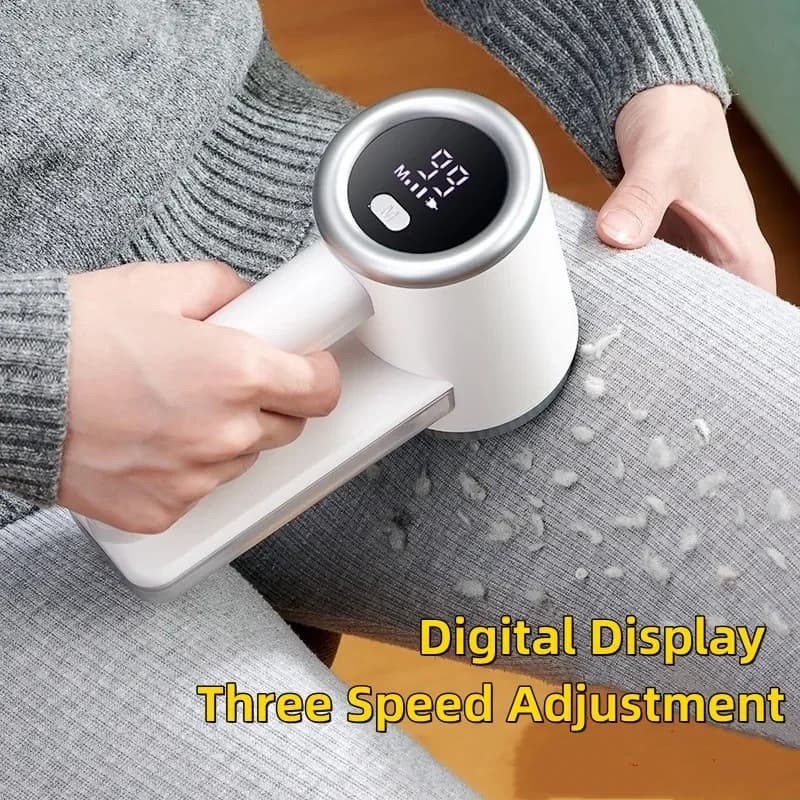 Rasoir pour vêtements en tissu Rechargeable, dissolvant de peluches, 3 vitesses, 2000mAh, affichage 